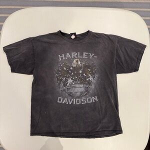 VINTAGE - Paint splatted Harley-Davidson Shirt sz XL mens